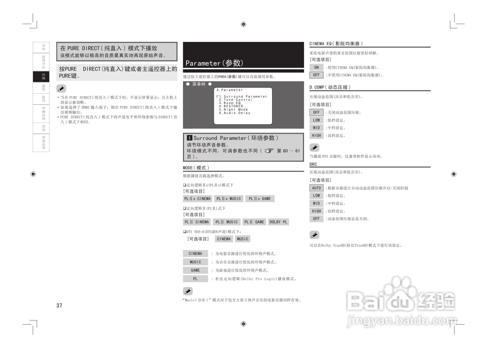 DENON AVC-2808环绕音效扩大机说明书:[2]