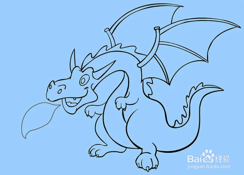 怎么画卡通形象的龙