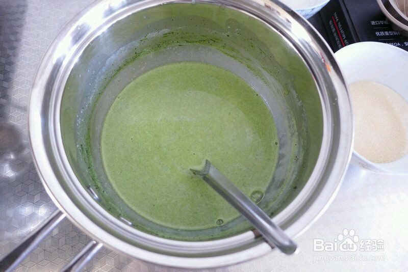 抹茶奶酪布丁的做法