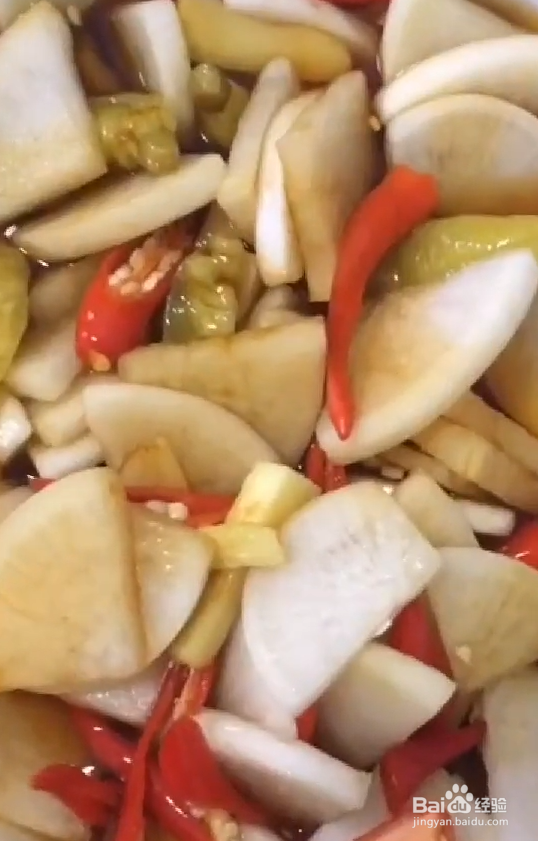 酸辣萝卜咸菜的做法