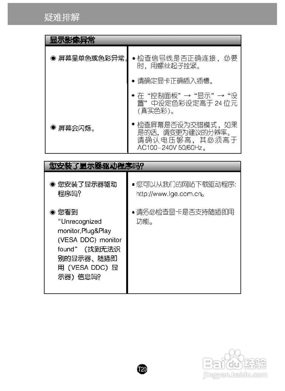 LG L194CWT液晶显示器使用说明书:[3]
