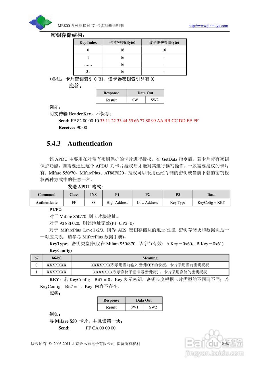 金木雨电子MR800UHV读卡器操作手册:[2]