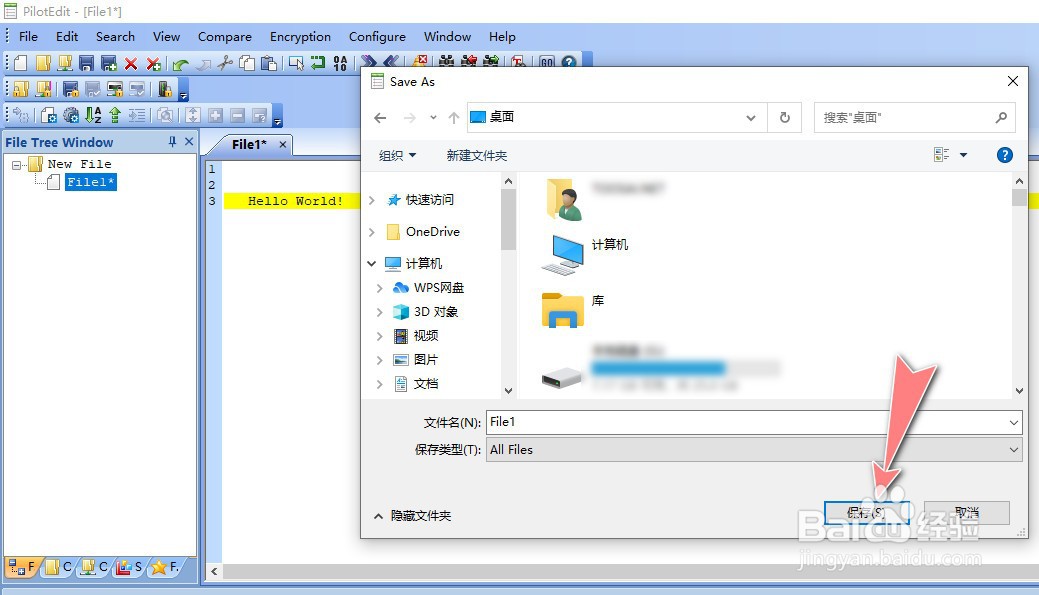 如何使用PilotEdit工具进行加密文件