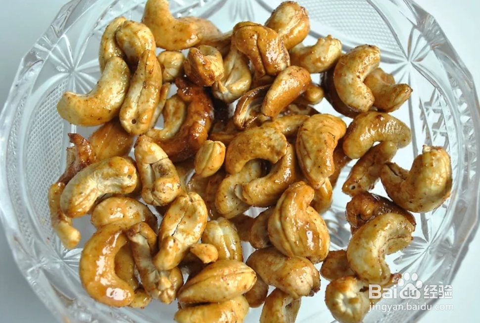 甜辣味烤腰果的制作方法
