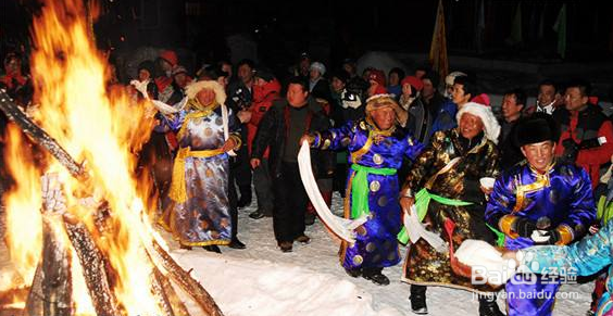 喀纳斯冬季图瓦民俗