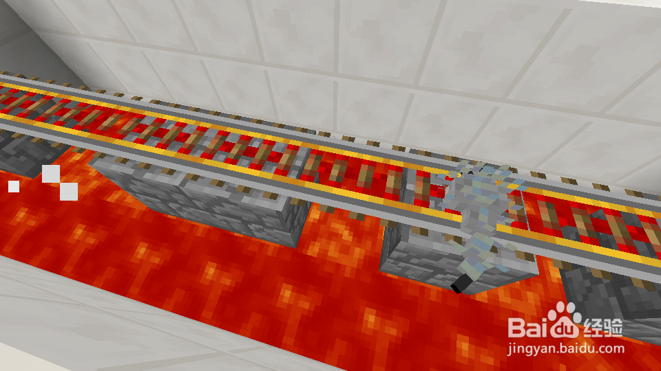 我的世界Minecraft手机版(0.11)悬浮铁轨教程