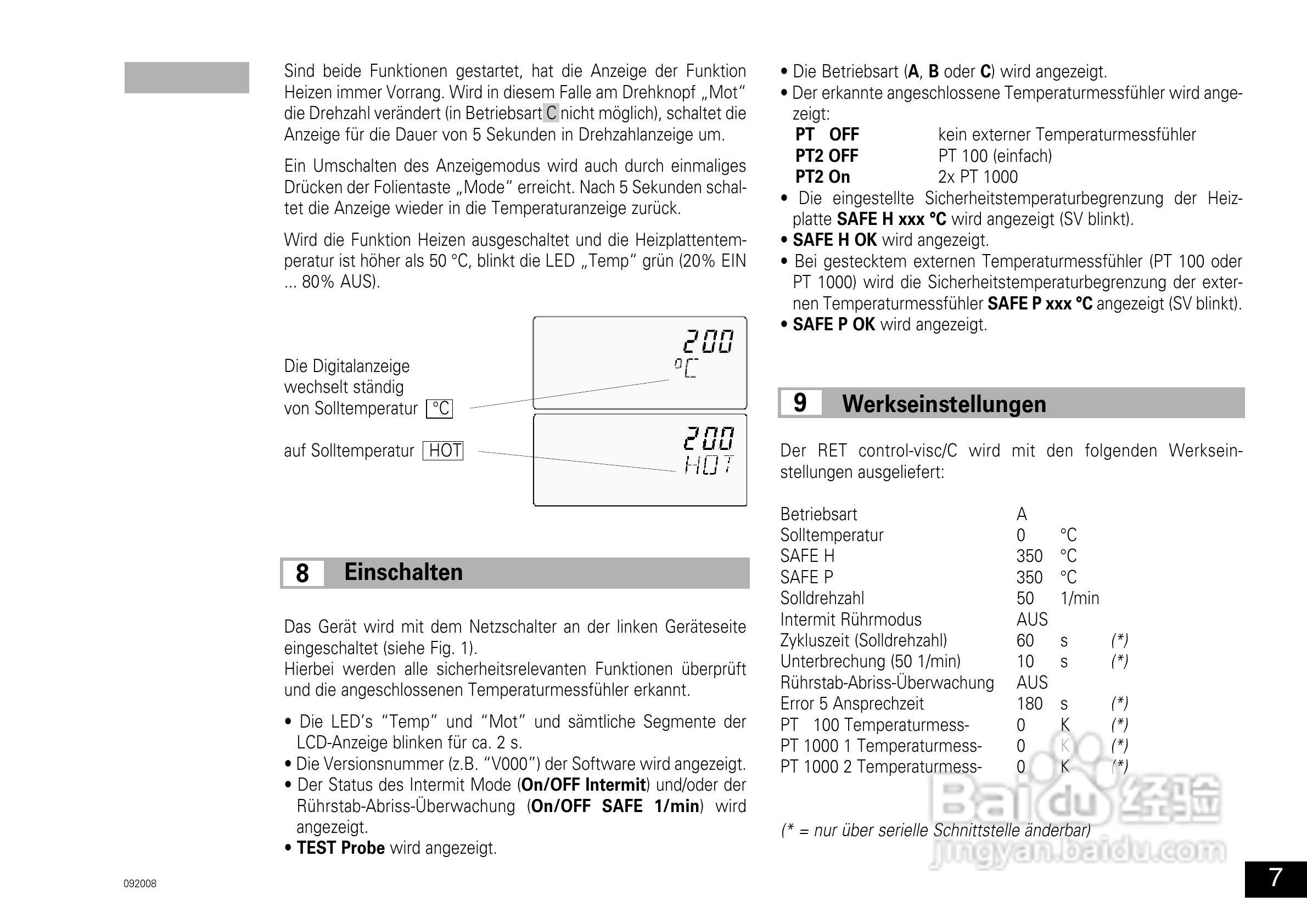 IKA RET控制型加热磁力搅拌器使用说明书:[1]