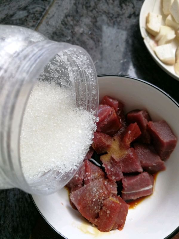 黑椒牛肉粒焖杏鲍菇