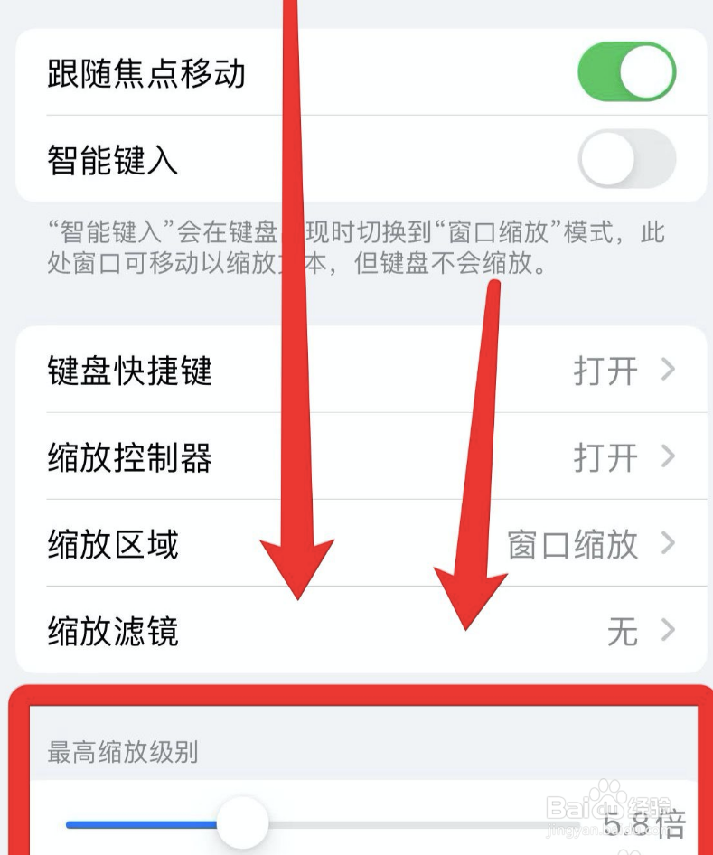 苹果怎么调整缩放级别