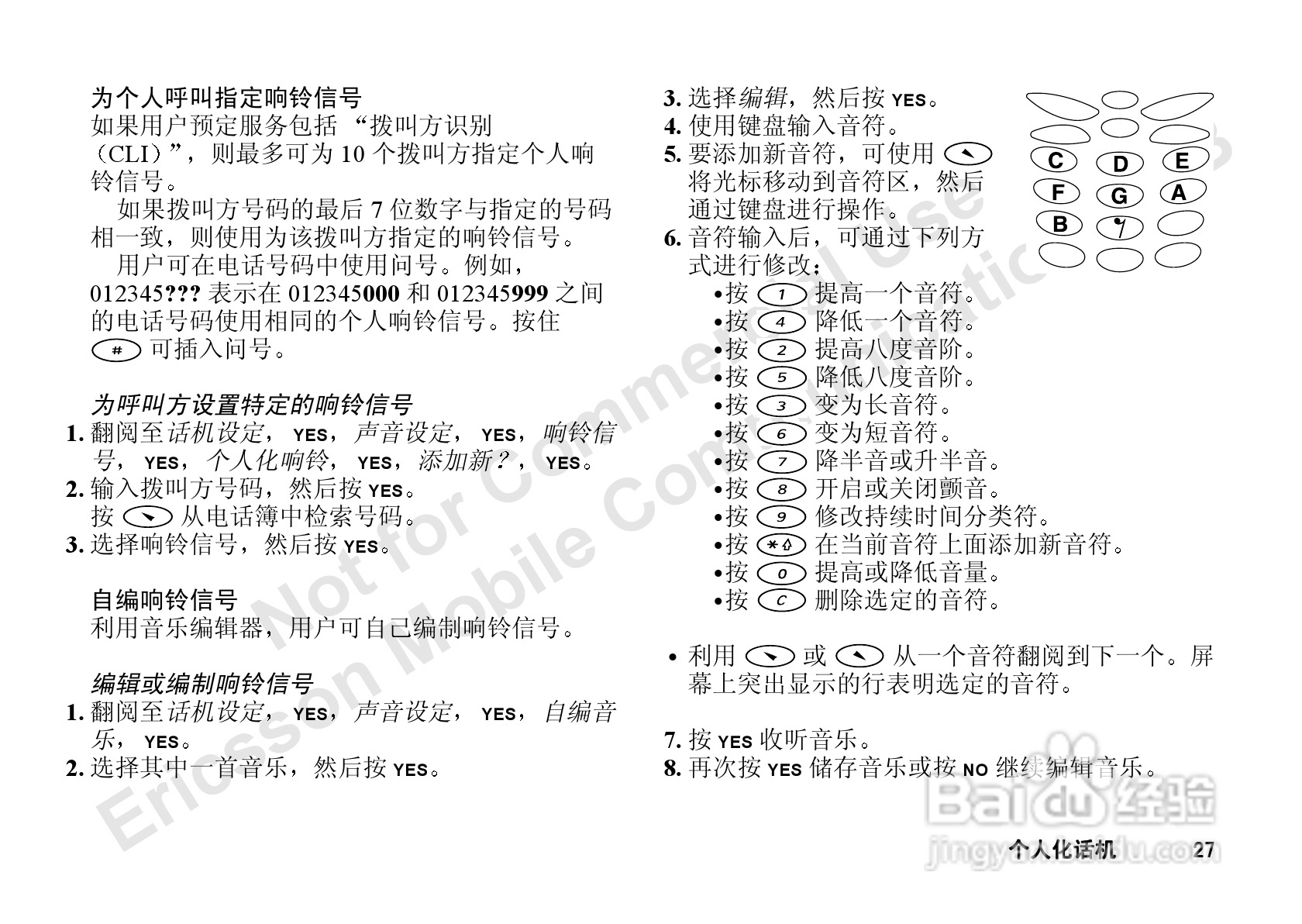 索尼爱立信T66手机使用说明书:[3]