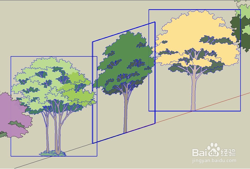 SketchUp怎样让图片总是面向镜头且不产生位移