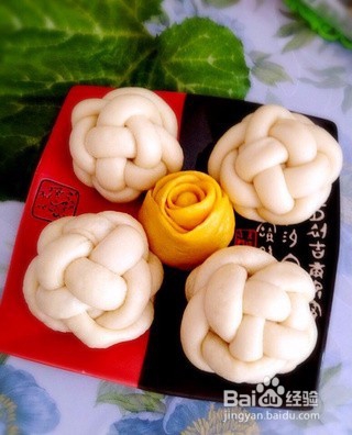 光明牛奶怎么才能做出营养美味漂亮的绣球馒头