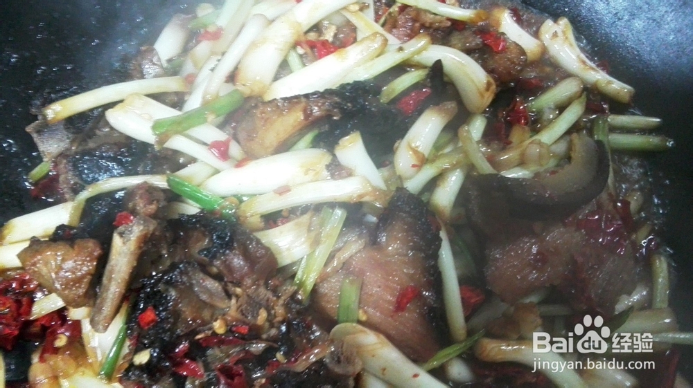 家常菜&荞头干椒炒腊肉
