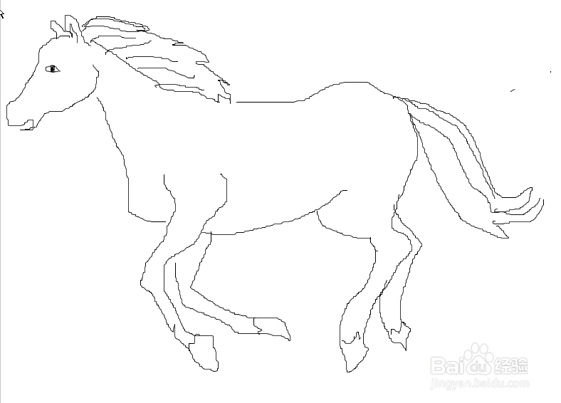 用firework一步步学着画马