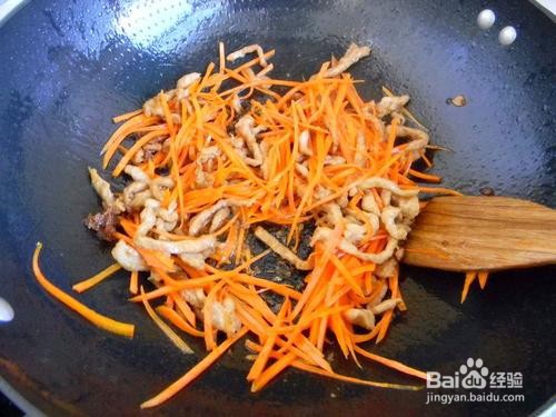 胡萝卜炒肉丝