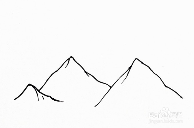 中国最有名的山峰简笔画