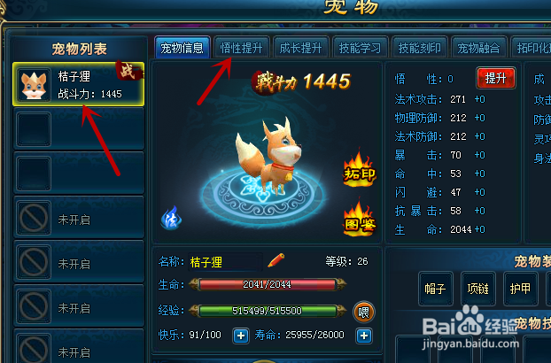 斩仙如何提升宠物悟性