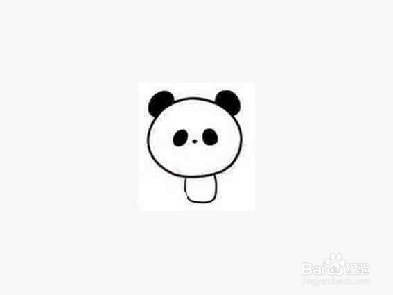 熊猫的简笔画