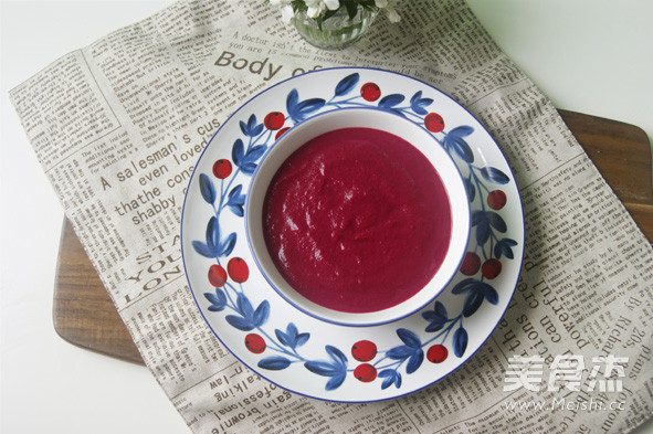 高颜值的补血补钙浓汤【甜根菜鹰嘴豆浓汤】