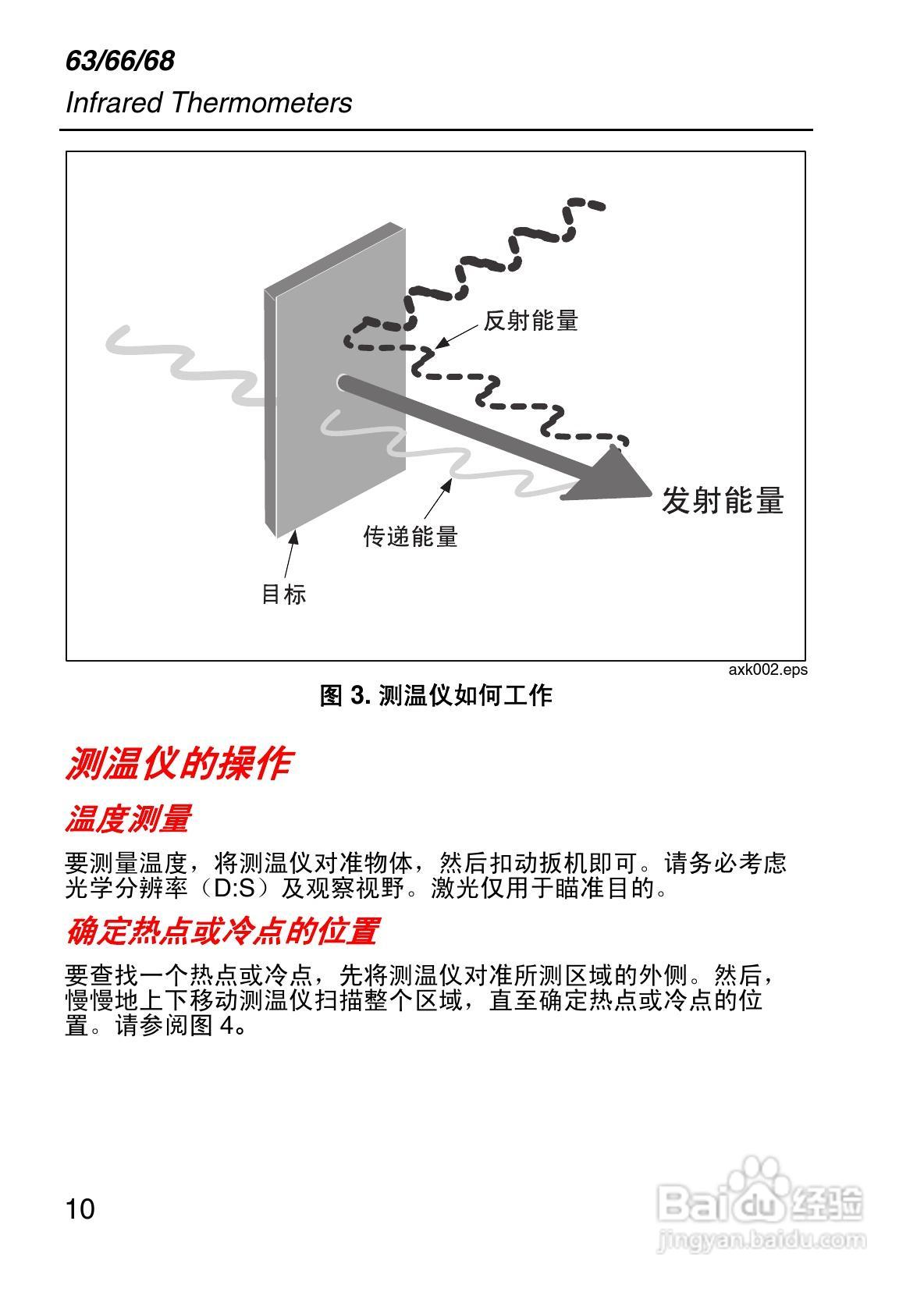 福禄克Fluke 63/66/68系列手持式红外温度计使用说明书:[2]