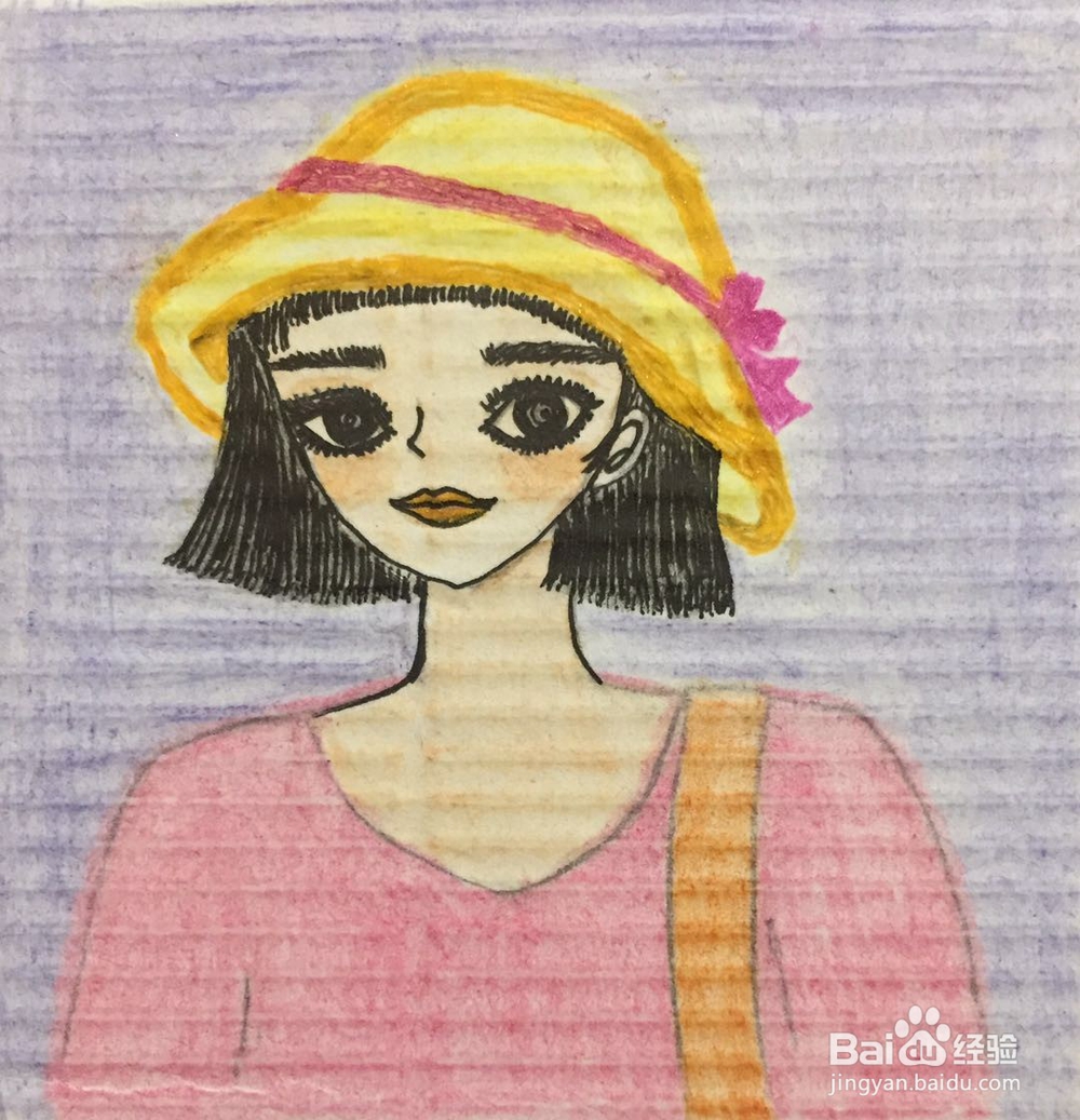 插画教程之踏春的女孩