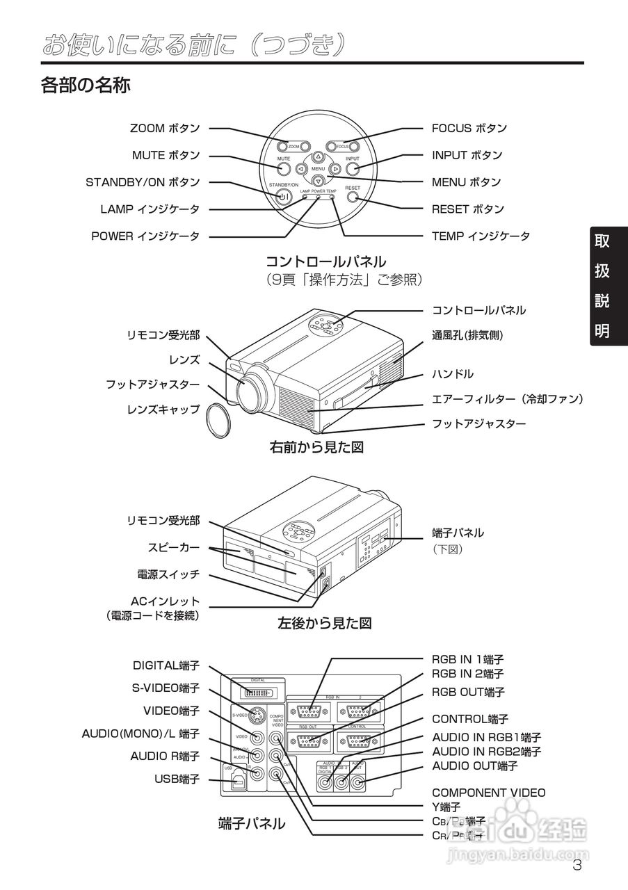 HITACHI CP-X985J投影仪说明书:[2]