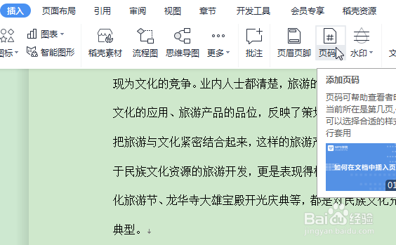 WPS怎么设置页码的位置