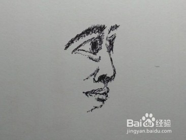 怎么画人物的眼睛、鼻子和嘴巴（侧面）