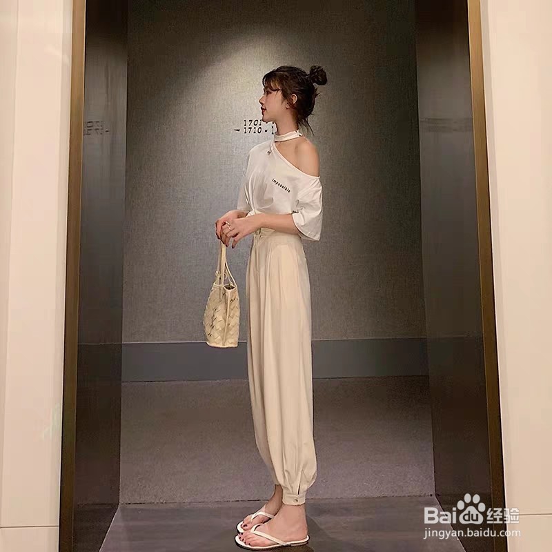 挂脖衬衣怎么搭配