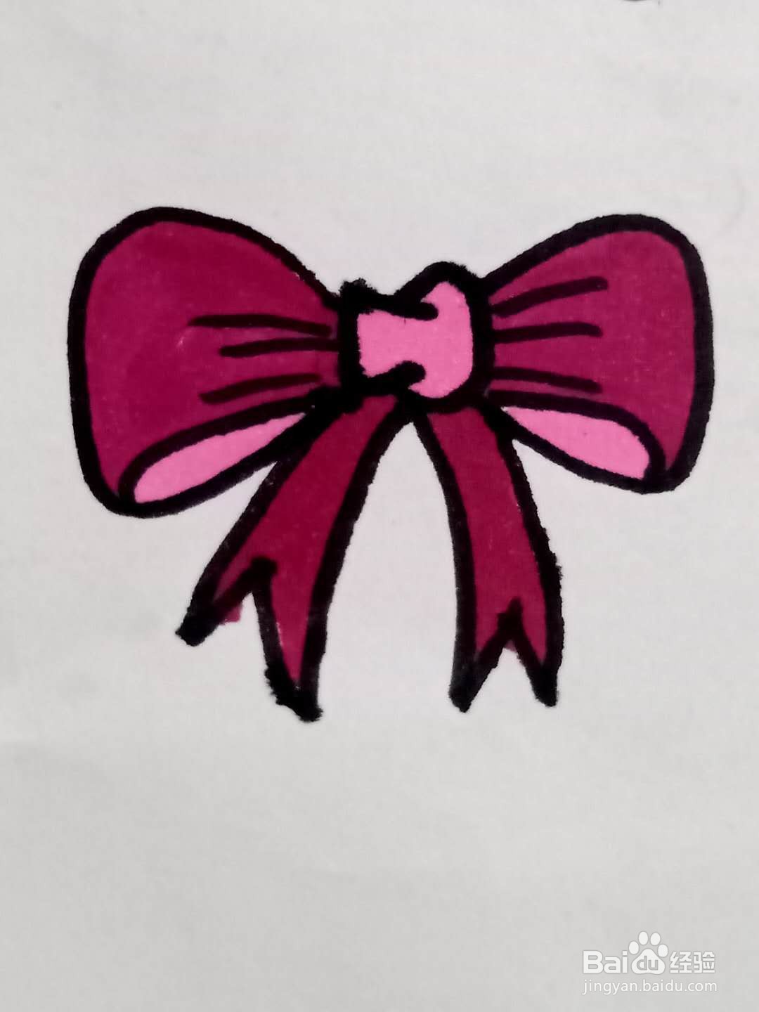 怎样画漂亮的蝴蝶结？