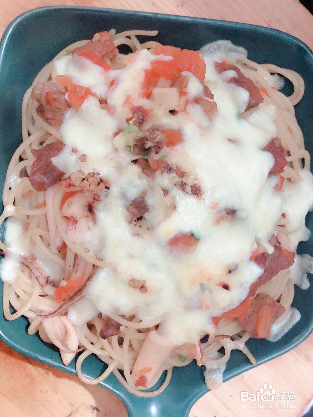 焗海鲜意大利面的做法