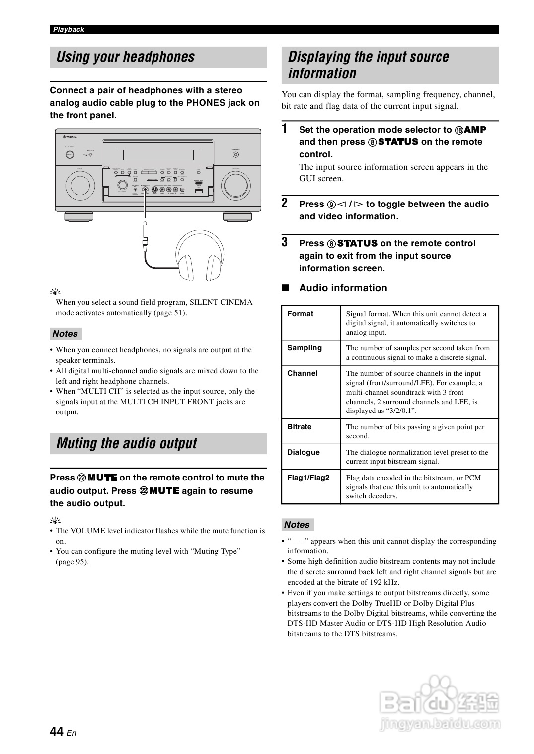 YAMAHA RX-Z7扩音机说明书:[3]