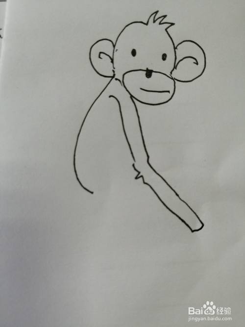 机灵的小猴子怎么画