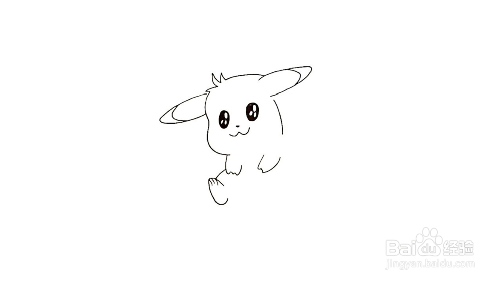 皮卡丘简笔画如何画