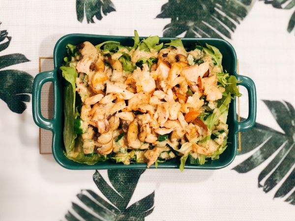 三文鱼藜麦沙拉