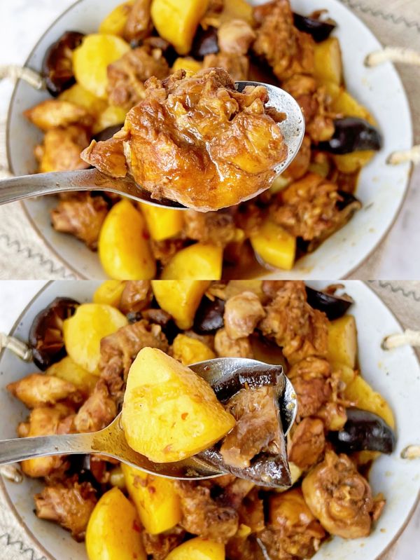 香菇土豆炖鸡块