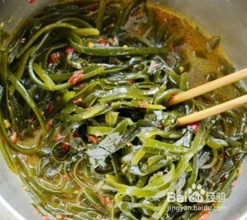蒜茸辣酱海带丝