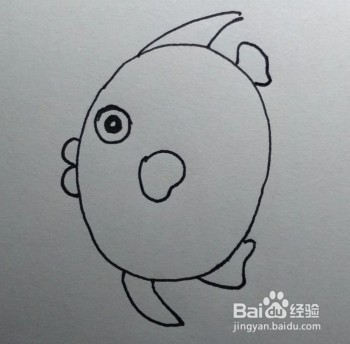 亲子简笔画，热带鱼简笔画法