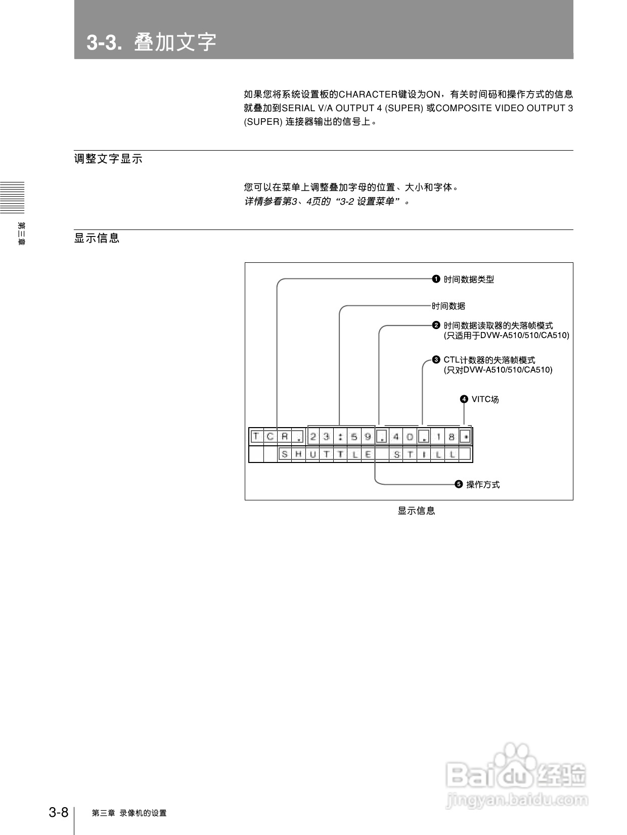 索尼DVW-510P数字磁带录像机使用说明书:[2]