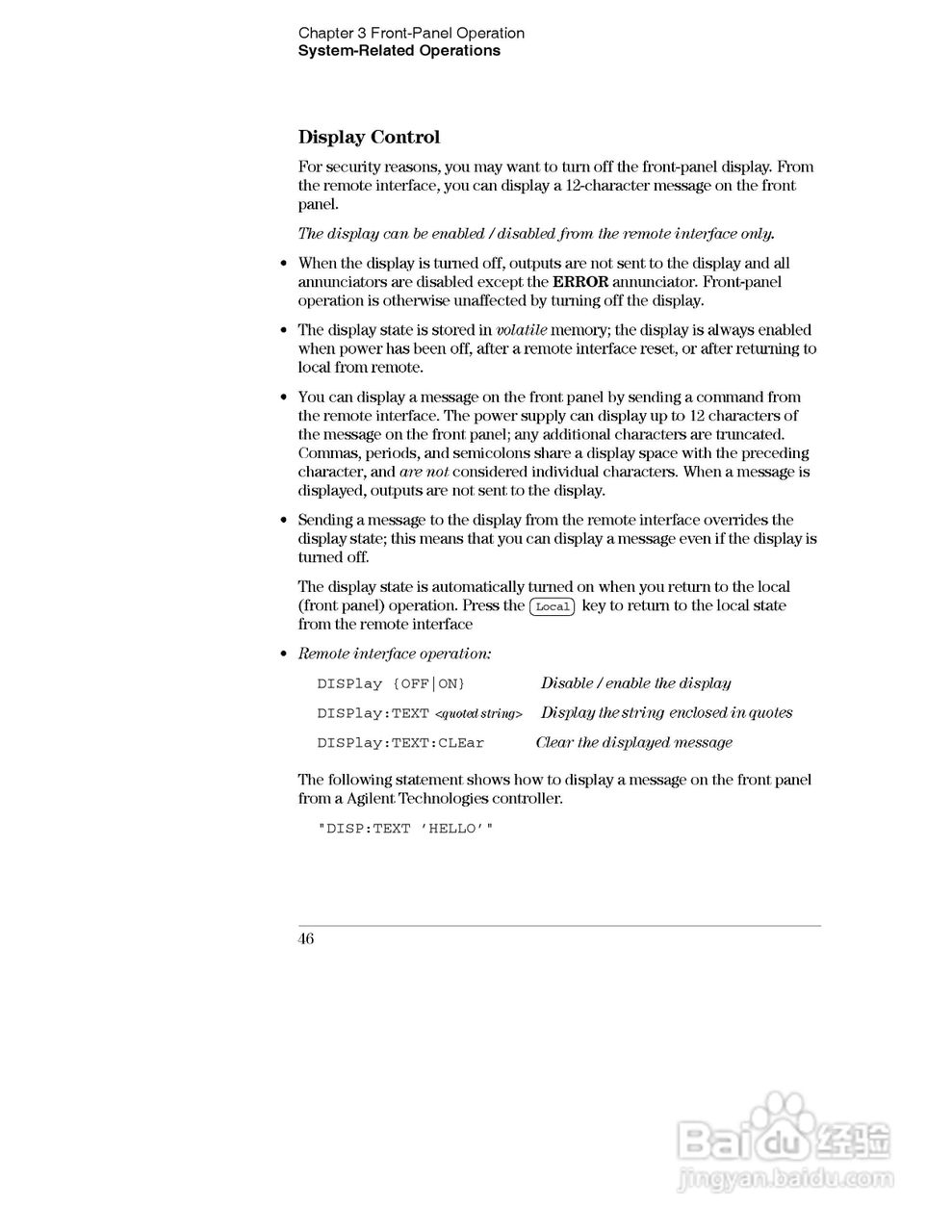 E3631A型80W三输出电源供应器操作手册:[5]