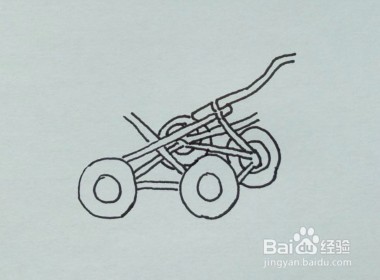 儿童简笔画:如何一步一步画一辆婴儿车