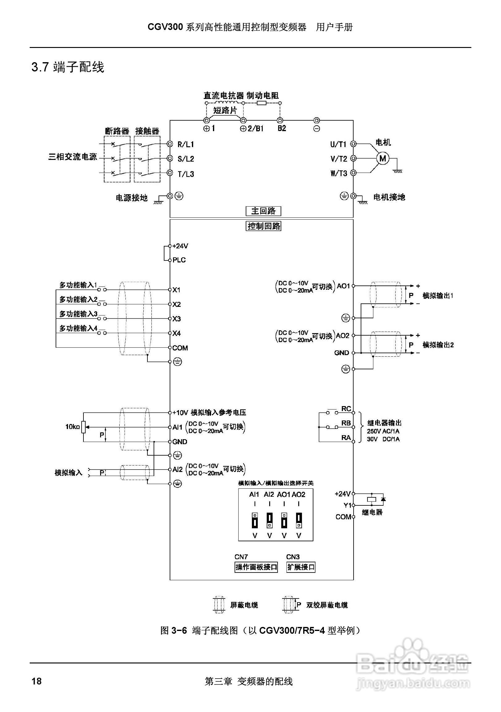 启功CGV300/450-4通用控制型变频器用户手册:[3]