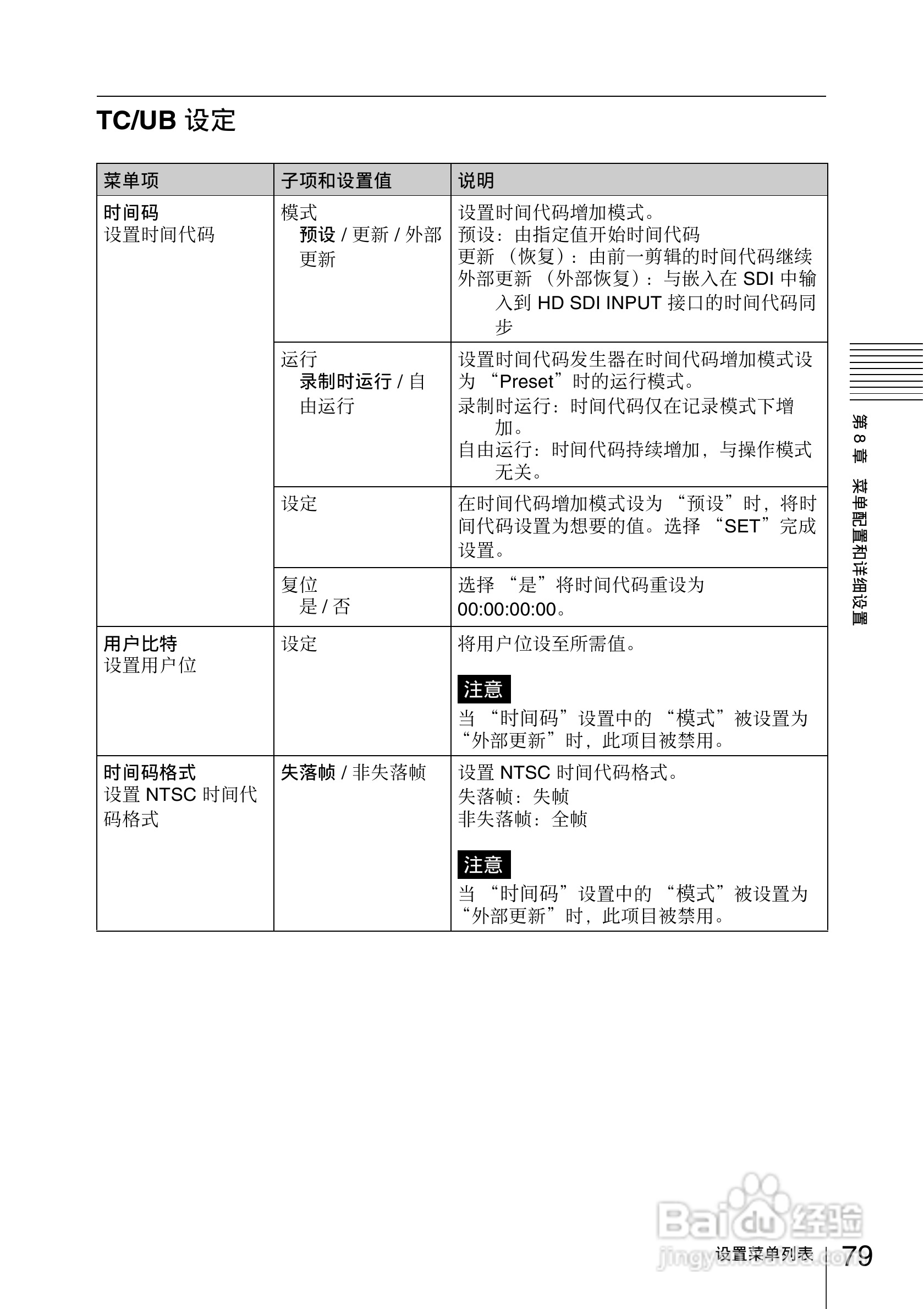 索尼PMW-EX30数码摄像机使用说明书:[8]
