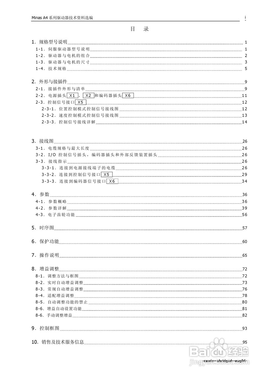 日本松下MADDT3120伺服驱动器手册:[1]