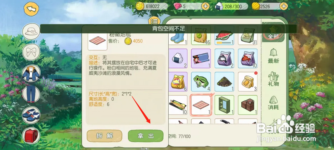 小森生活怎么用粉嫩地毯装饰屋子