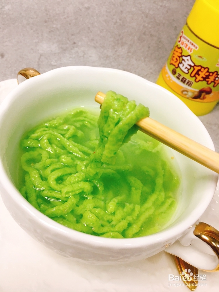 爽脆可口的坚果菠菜面线