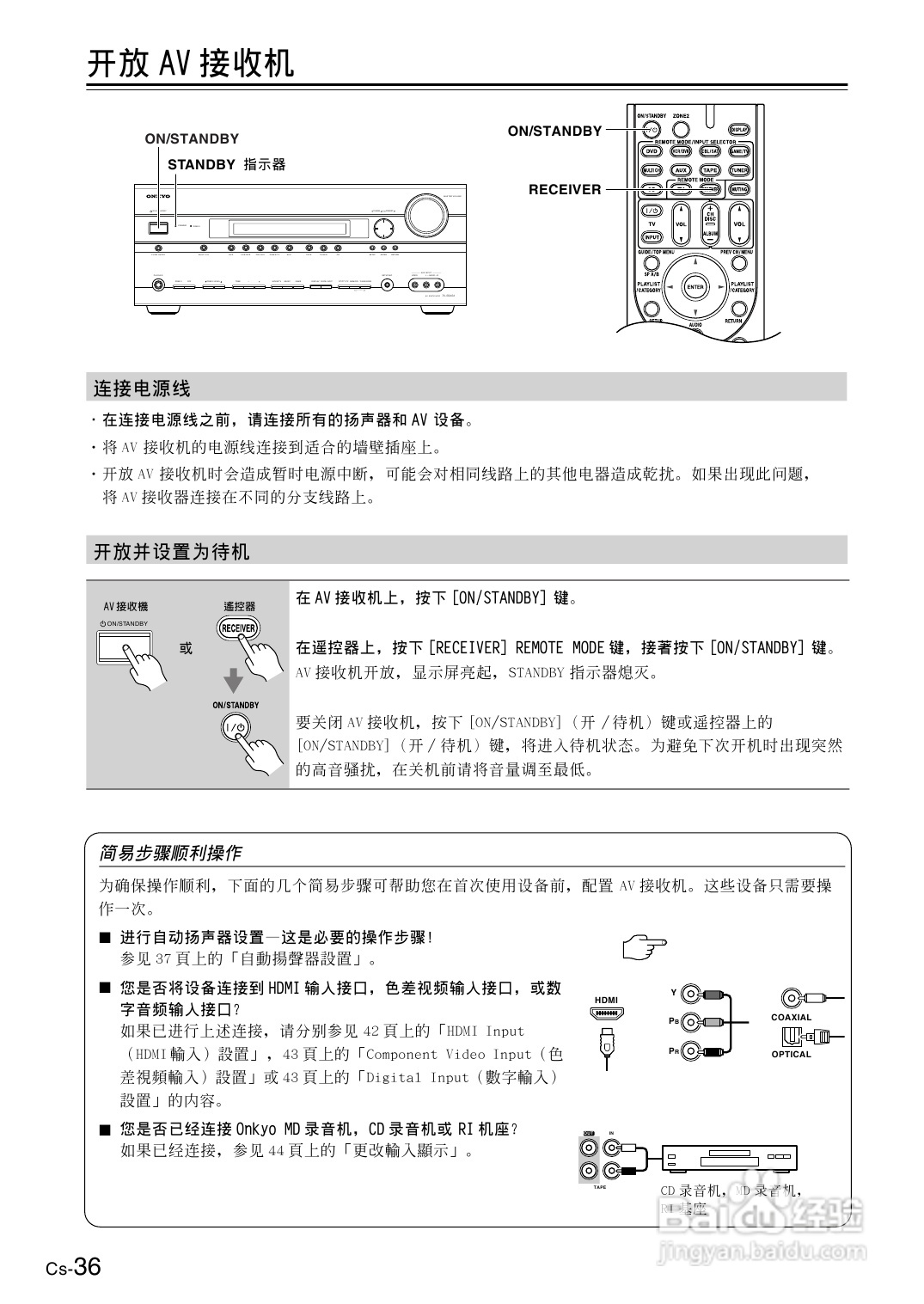 安桥AV接收机TX-SR606型使用说明书:[2]
