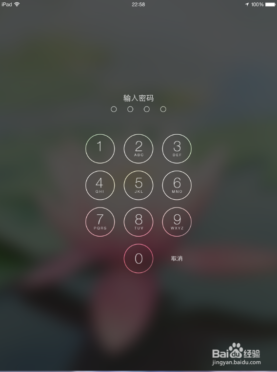 怎样将iPad设置密码