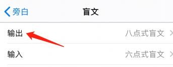 怎么把苹果旁白中的盲文输出方式改为简写盲文