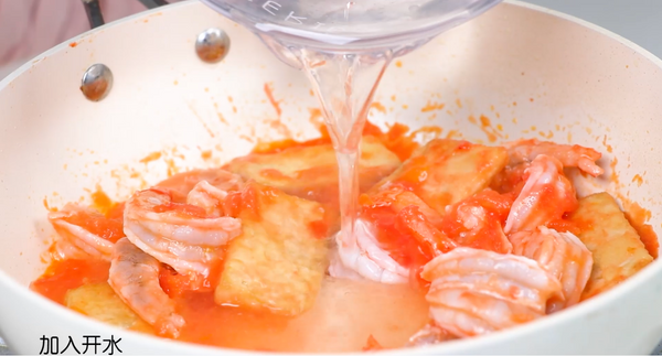 豆腐番茄虾仁煲